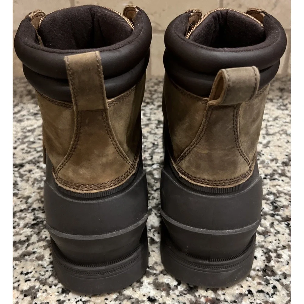UGG GATSON Brown Waterproof Duck Boots Lace Up 1123671 Size 12
